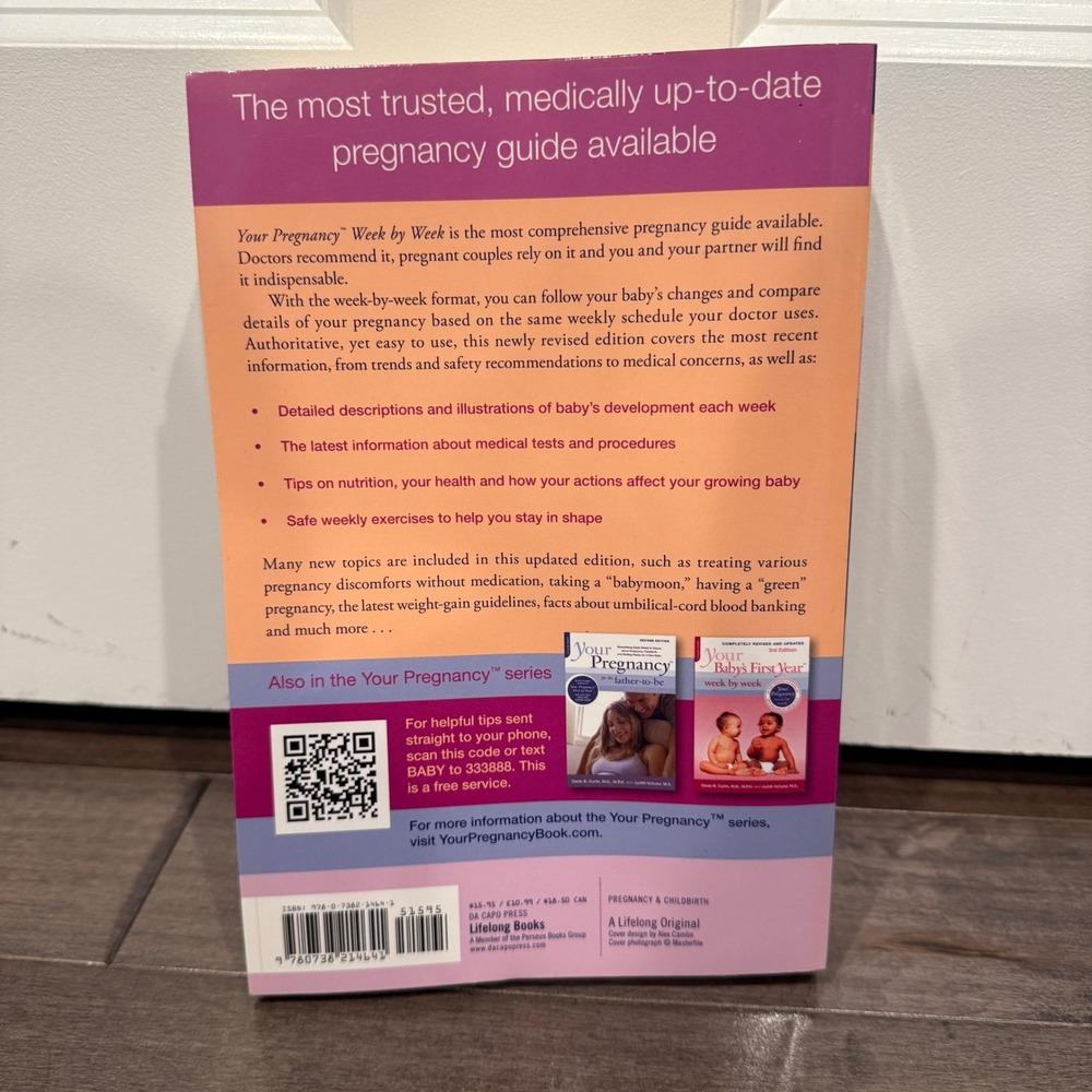 Your Pregnancy Week by Week 7th Edition Glade B Curtis Judith Schuler Paperback - Picture 2 of 4